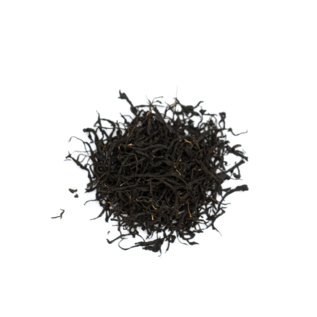 Wild black tea leaves