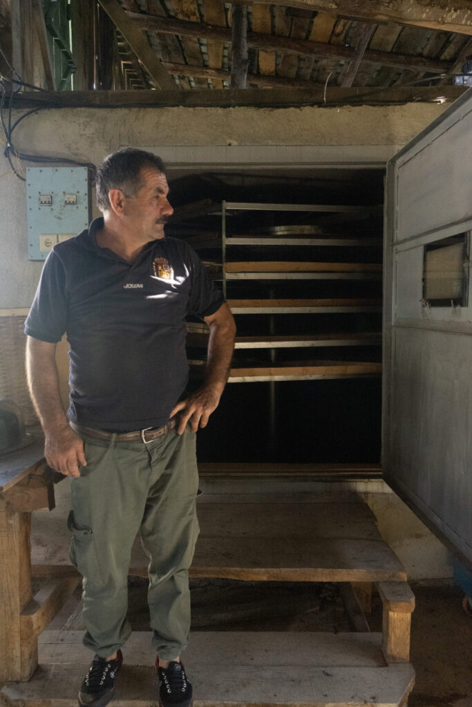 Koba Shekiladze and his tea dryer