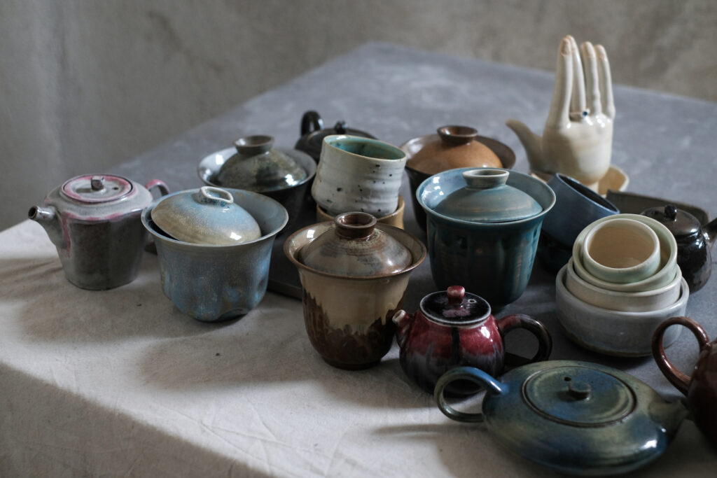 Some of the pottery work created at the Zemo studios